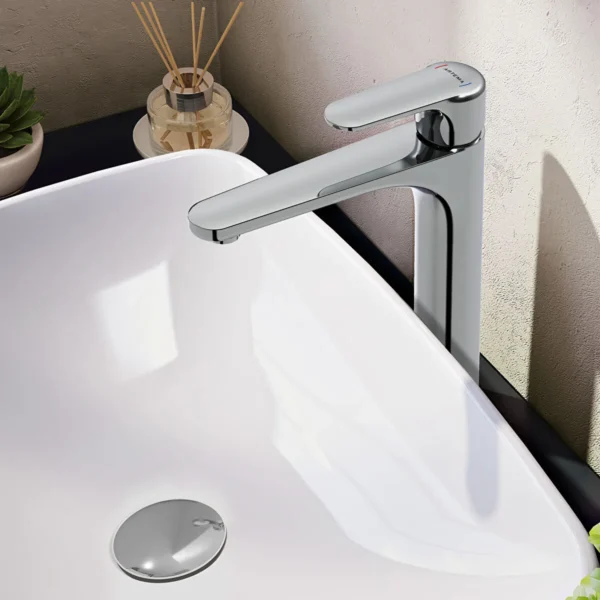 A42707 - Root Round Çanak Lavabo Bataryası, Krom - Görsel 2