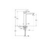 A42733 - Root Square Çanak Lavabo Bataryası, Krom - Görsel 2
