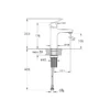 A4293836 - Flow Square Lavabo Bataryası, Krom - Görsel 2