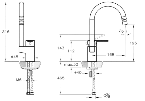 A42155 - Fold S Eviye Bataryası, Krom - Görsel 2