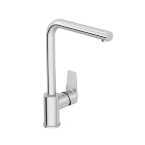 A43396 - Flow Square Eviye Bataryası (L-tip), Krom