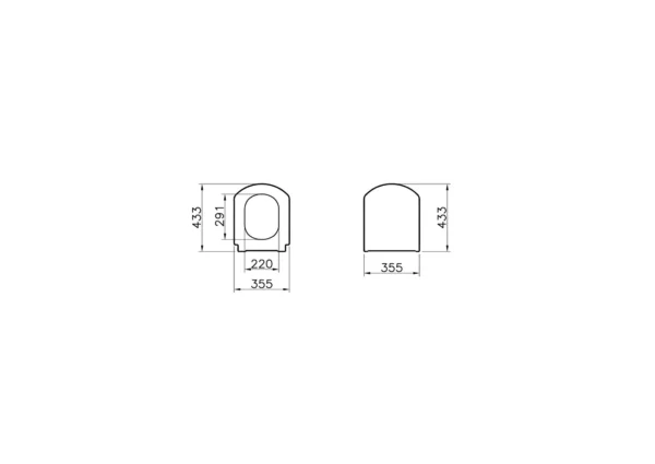 Vitra Valarte Rim-ex Asma Klozet 7805B403-0090 + Valarte Klozet Kapağı 124-003R009 - Görsel 3