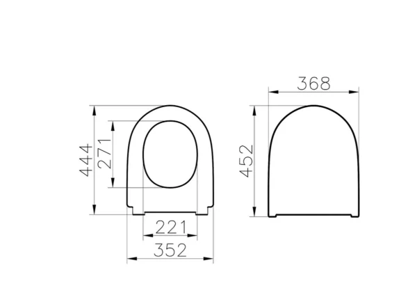 Nest Asma Klozet Quantumflush 57cm, Beyaz 7870B403-0090 + Nest Klozet Kapağı, Beyaz230-003R009 - Görsel 2
