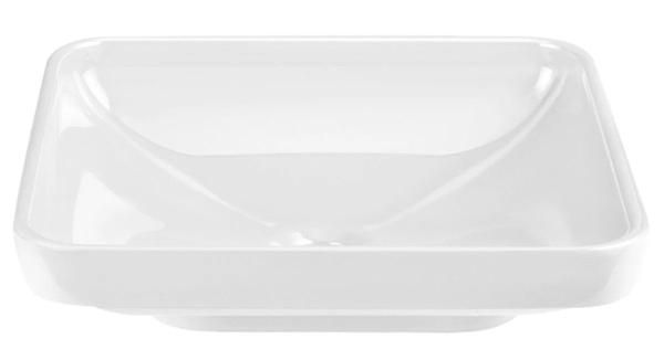 4442B403-1361 Water Jewels Dikdörtgen Çanak Lavabo, 60 cm, Beyaz - Görsel 2