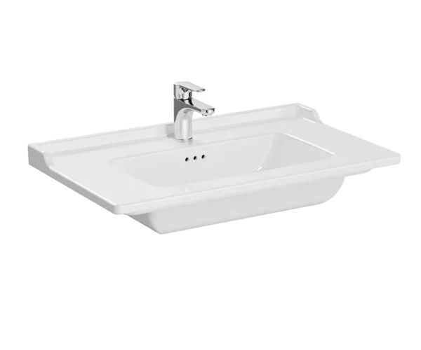 Vitra İntegra Classic Etajerli 80x47 Lavabo, Beyaz 7001B003-0001