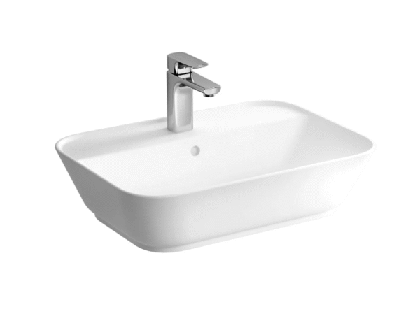 7426B003-0001 Geo Batarya Delikli Çanak Lavabo, 60 cm, Beyaz