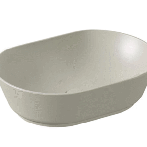 7427B020-0016 Geo Batarya Deliksiz Çanak Lavabo, 55 cm, Mat bej