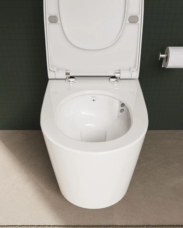 Nest Asma Klozet Quantumflush 57cm, Beyaz 7870B403-0090 + Nest Klozet Kapağı, Beyaz230-003R009 - Görsel 6