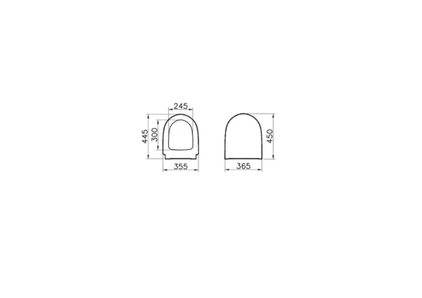 Sento Asma Klozet Rim- ex, Beyaz 7748B003-0559 + Sento Soft Klozet Kapağı, Beyaz 86-003-009 - Görsel 2