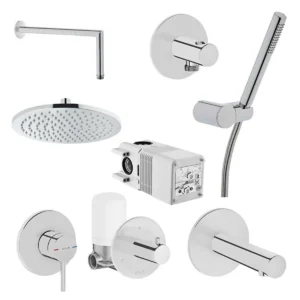 Vitra Origin Ank Duş Seti 9 Parça, Krom