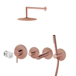 Vitra Origin Ank Duş Seti 9 Parça, Bakır
