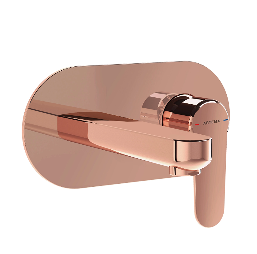 A4272126 - Root Round Ankastre Lavabo Bataryası, Bakır