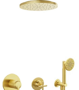 Vitra Origin Classic Ank Duş Seti 8 Parça,Fırçalı Altın