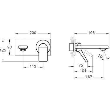 A42345 - Memoria Ankastre Lavabo Bataryası (sıva üstü grubu) - Görsel 2